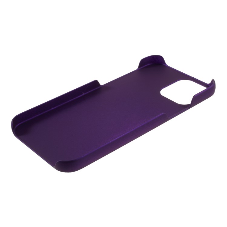 Rubberized Hard PC Case Protective Shell for iPhone 12 - Purple-5