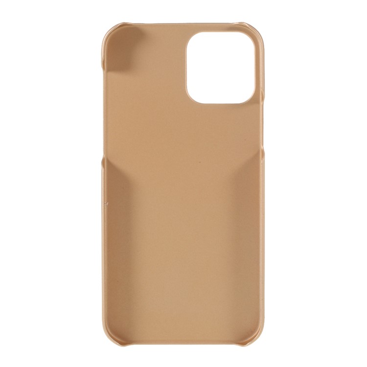 Rubberized Hard PC Case Protective Shell for iPhone 12 Max 6.1 inch - Gold-3