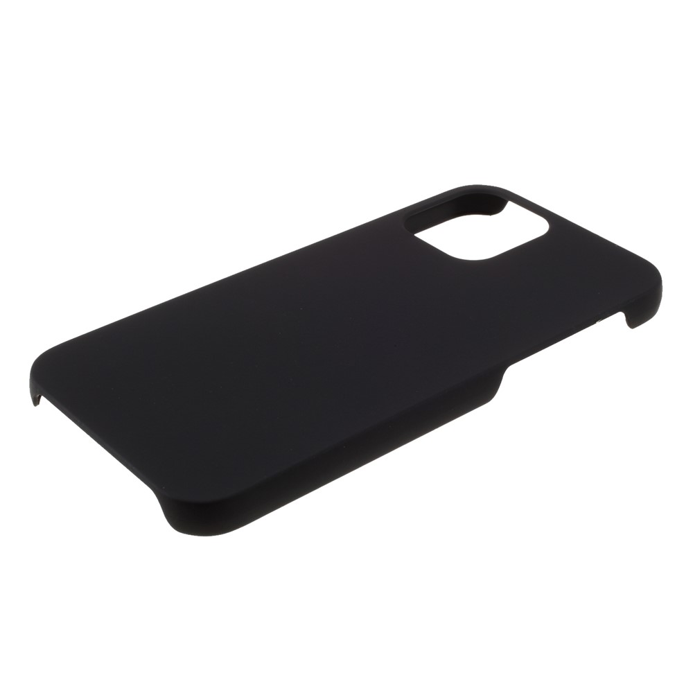Emborrachado Tampa Do Telefone Celular De Plástico Para Iphone 12 Pro 6.1 Polegadas - Preto-5