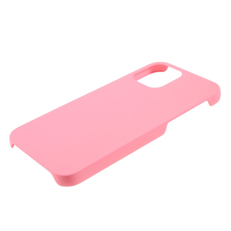 Rubberized Plastic Cell Phone Cover for iPhone 12 Pro 6.1-inch - Pink-4