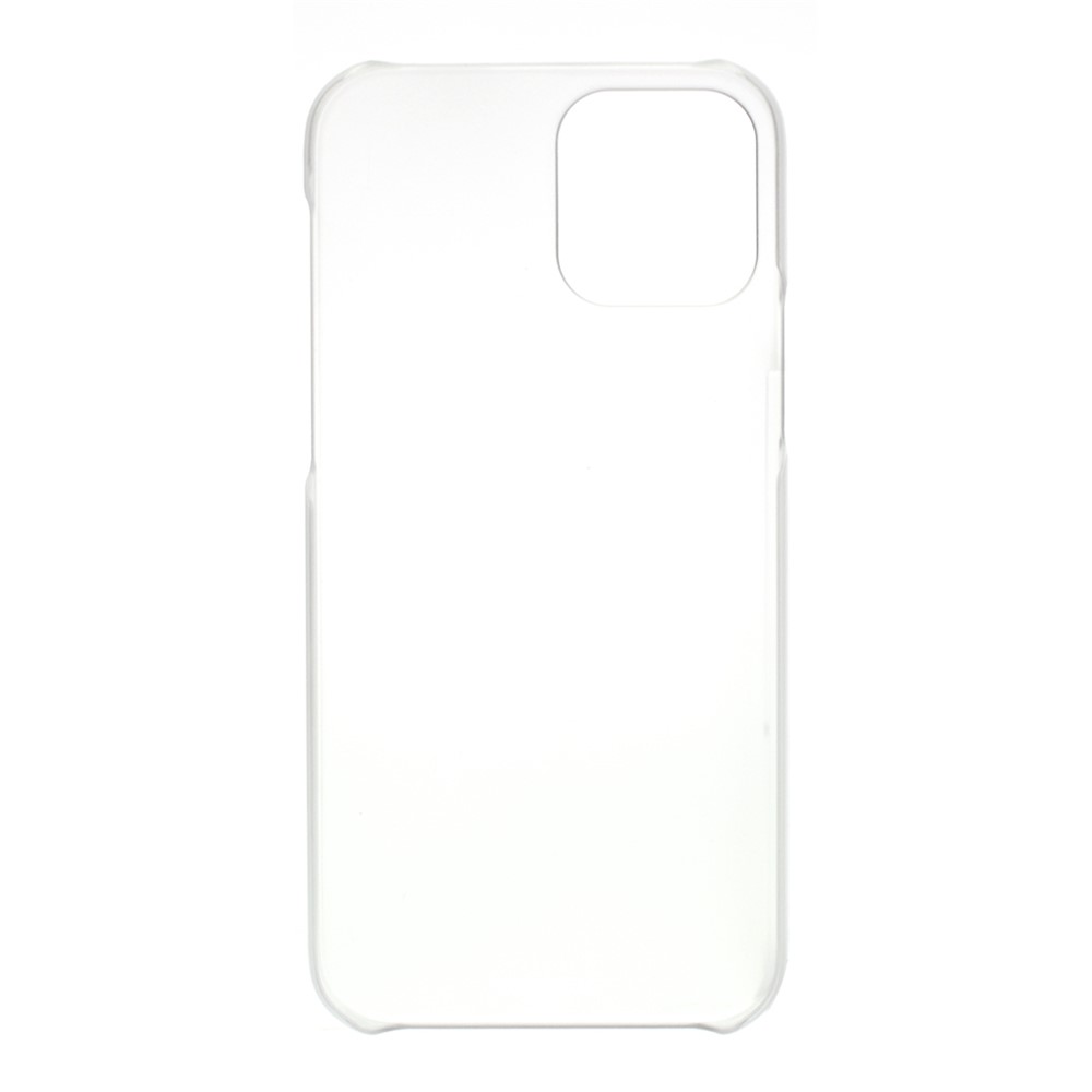 Rubberized Plastic Cell Phone Cover for iPhone 12 Pro 6.1-inch - Transparent-3