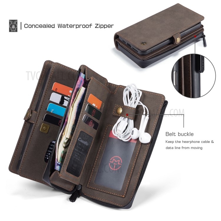 CASEME 018 Series Leather Case for iPhone SE (2nd Generation)/8/7 - Brown-9