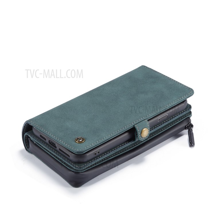 Case Della Serie Caseme 018 Per Iphone SE (2020)/SE (2022)/8/7 in Pelle Glassata Magnetica 2-in-1 Slot a Più Schede Multipli - Verde-21