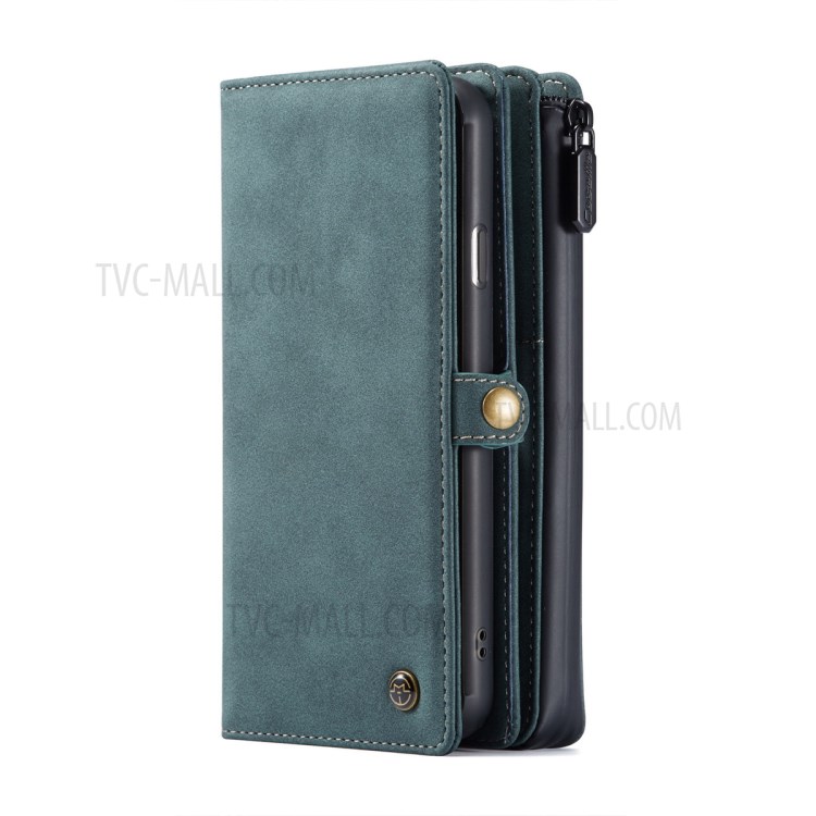 Caseme 018 Série Case Pour Iphone SE (2020) / SE (2022) / 8/7 Grosted Leather Magnetic 2-in-1 Slots de Carte - Vert