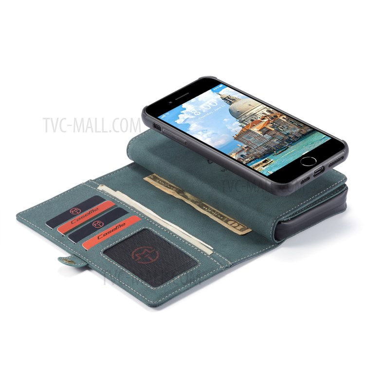 CASEME 018 Series Leather Case for iPhone SE (2nd Generation)/8/7 - Green-5