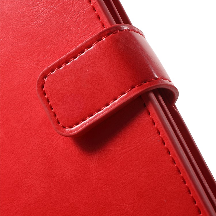 MERCURY GOOSPERY Mansoor carteira de couro Shell para o iPhone SE / 5s / 5 - Red-6