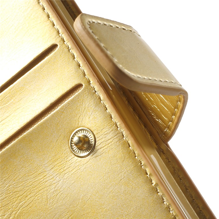 MERCURY GOOSPERY Mansoor Wallet Leather Cover for iPhone SE/5s/5 - Gold-6