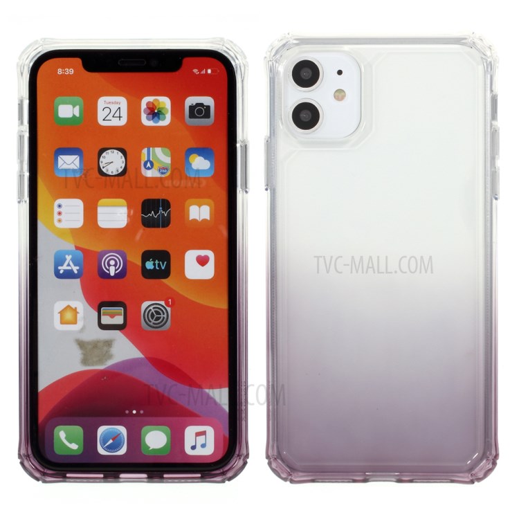 ROAR Gradient Color Anti-drop TPU Shell Case for iPhone 11 6.1 inch - Purple-1