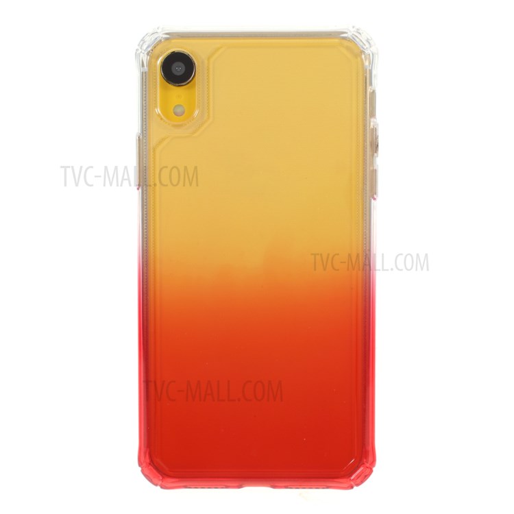 ROAR Gradient Color Shockproof TPU Phone Case for iPhone XR 6.1-inch - Red-1