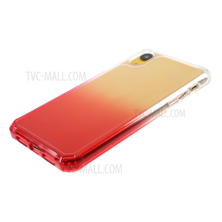 ROAR Gradient Color Shockproof TPU Phone Case for iPhone XR 6.1-inch - Red-4