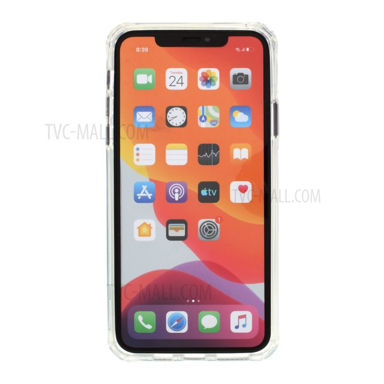 ROAR Gradient Color Shockproof TPU Phone Case for iPhone 11 Pro Max 6.5-inch - Transparent-3