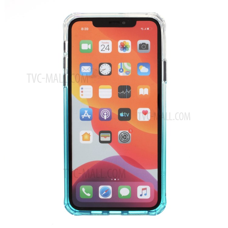 ROAR Gradient Color Shockproof TPU Phone Case for iPhone 11 Pro Max 6.5-inch - Blue-3