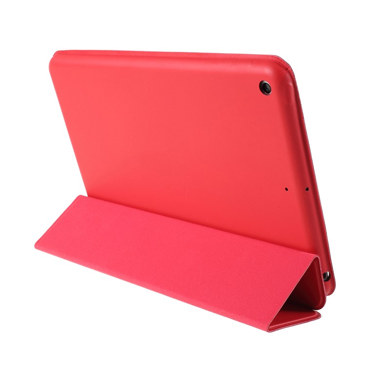 Caixa de Tablet de Couro Inteligente de Três Dobras Para Ipad Mini (2019) 7,9 Polegadas - Vermelho-8