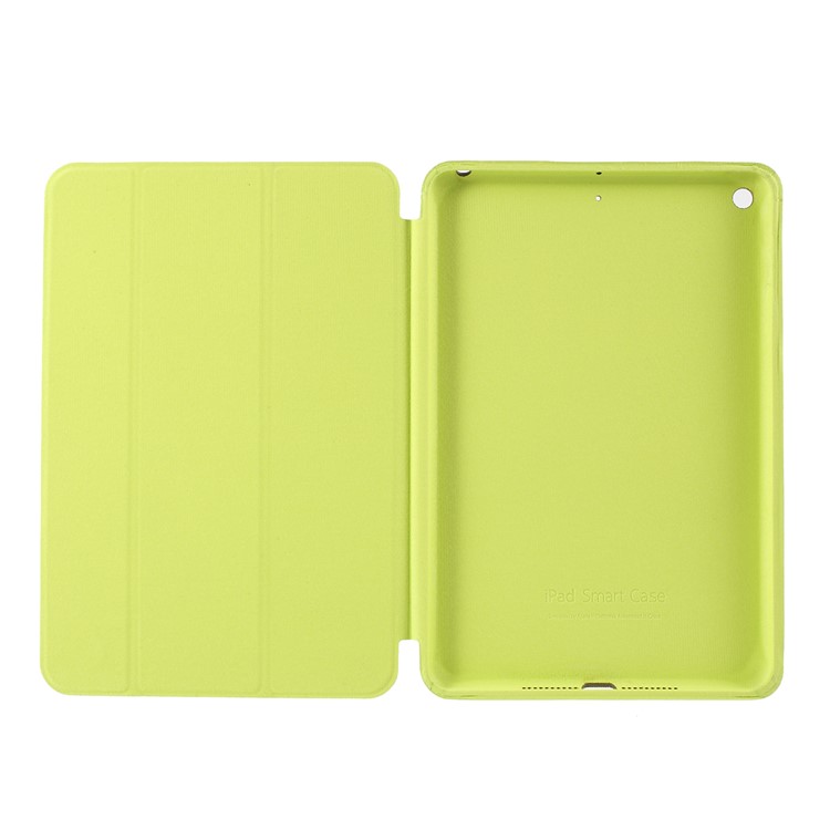Tri-fold Stand Smart Leather Tablet Case for iPad mini (2019) 7.9 inch - Yellow-6
