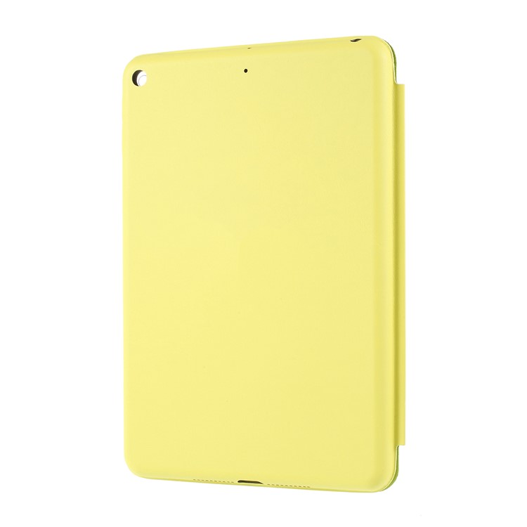 Tri-fold Stand Smart Leather Tablet Case for iPad mini (2019) 7.9 inch - Yellow-7