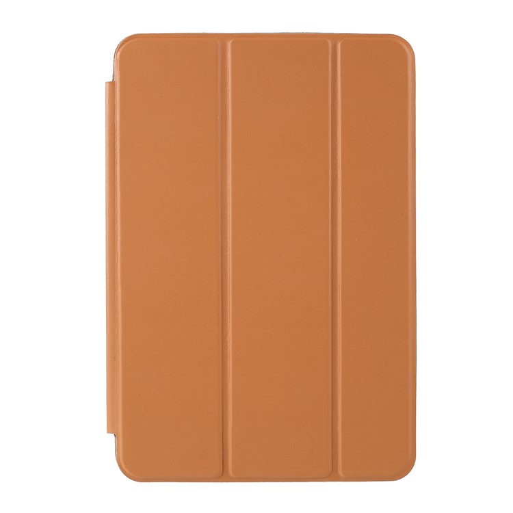 Tri-fold Stand Smart Leather Tablet Case for iPad mini (2019) 7.9 inch - Brown-2