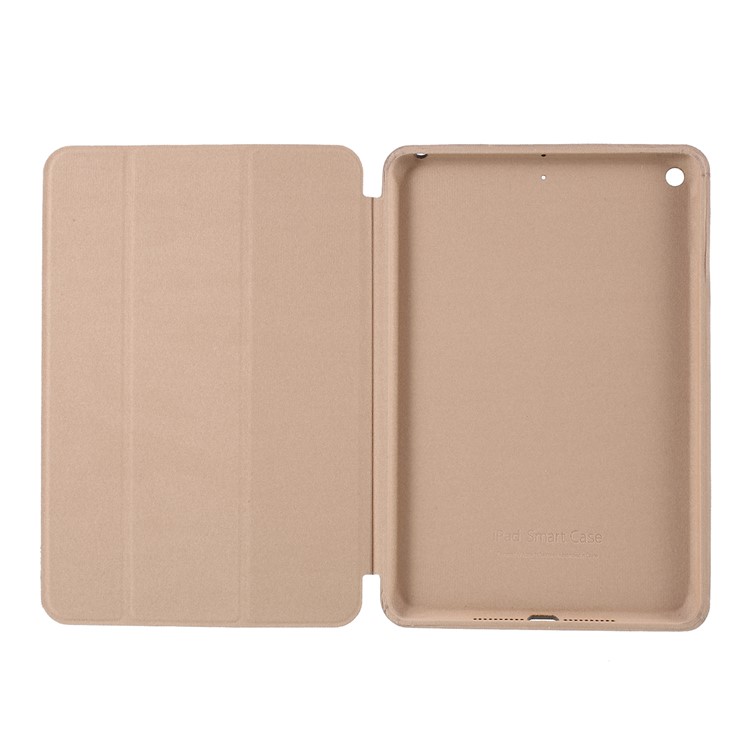 Tri-fold Stand Smart Leather Tablet Case for iPad mini (2019) 7.9 inch - Brown-6