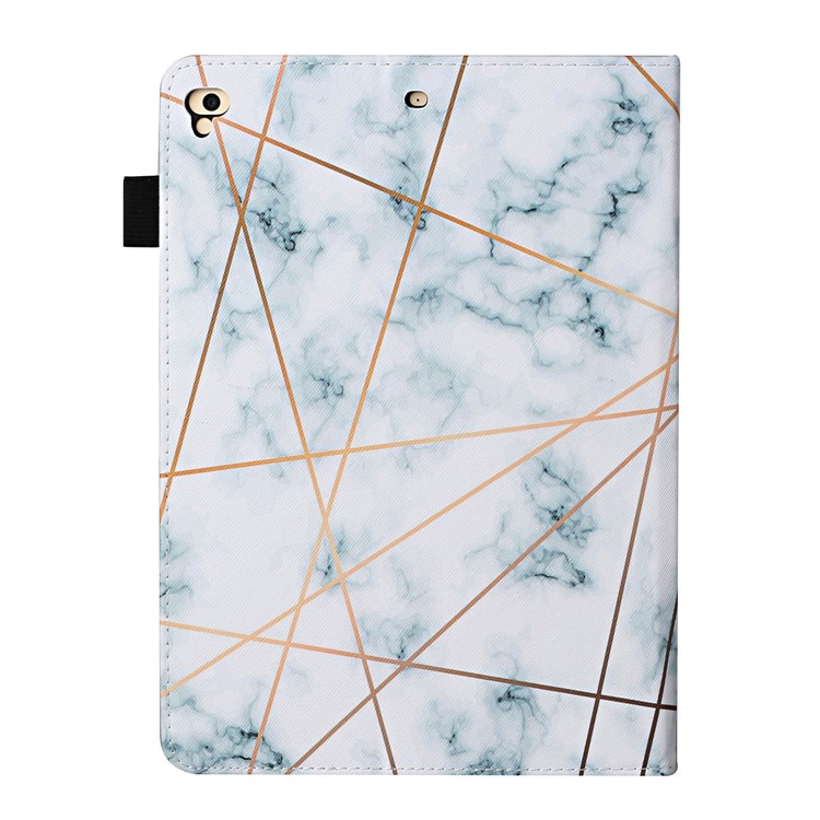 Pattern Printing Leather Card Slots Cover Case for iPad 9.7-inch (2018) - Marbling-3