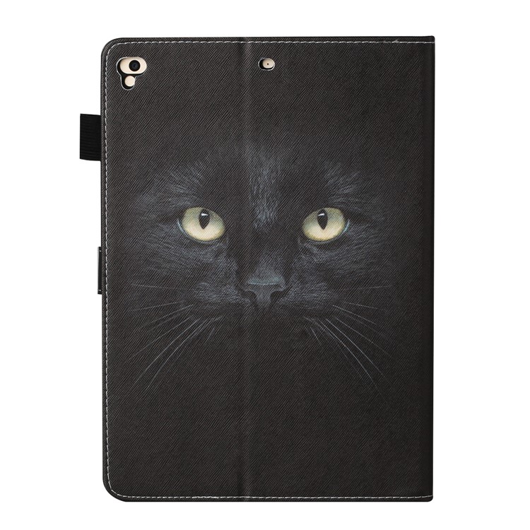Pattern Printing Leather Card Slots Cover Case for iPad 9.7-inch (2018) - Cat Face-3