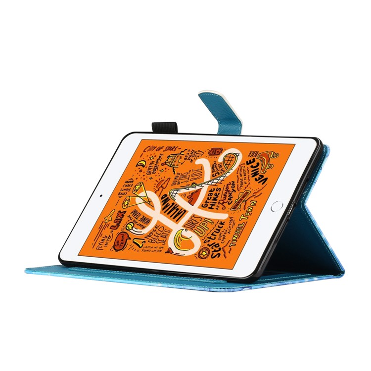 Pattern Printing Leather Card Slots Tablet Cover Case for iPad Mini 1/2/3/4/5 - Butterfly and Flower-10