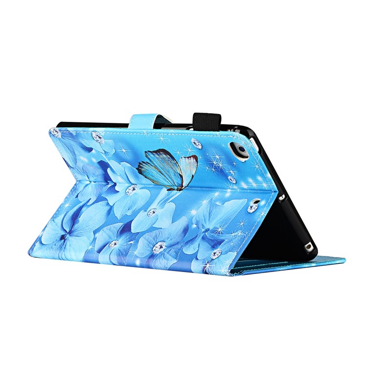 Pattern Printing Leather Card Slots Tablet Cover Case for iPad Mini 1/2/3/4/5 - Butterfly and Flower-4