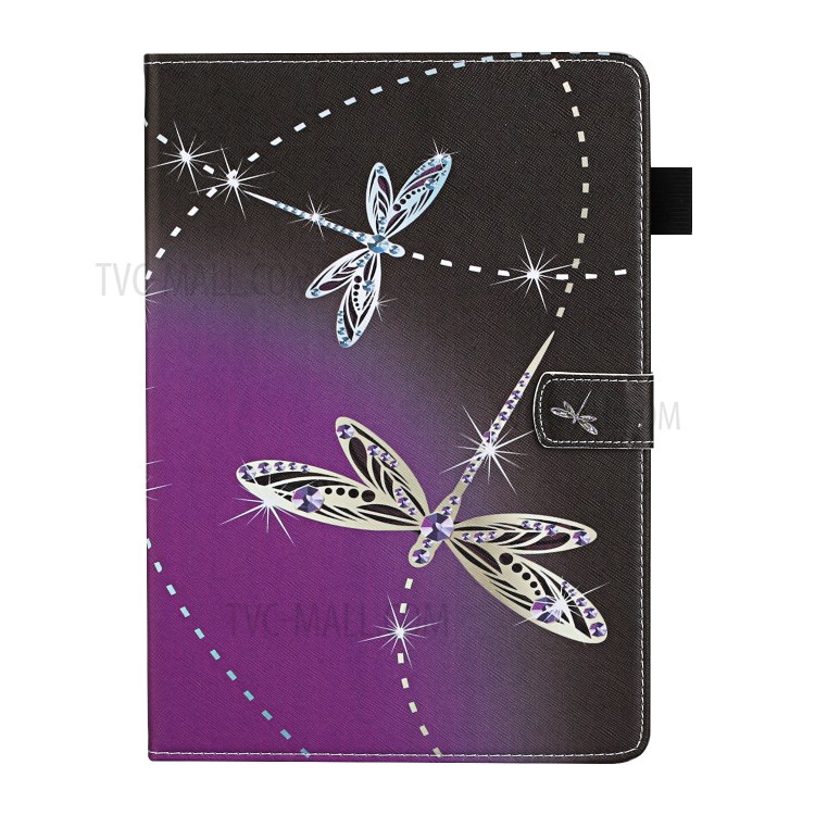 Pattern Printing Leather Card Slots Tablet Cover Case for iPad Mini 1/2/3/4/5 - Dragonfly-2