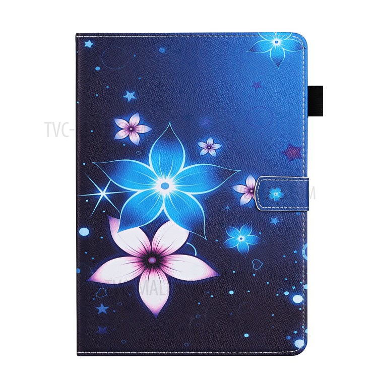 Pattern Printing Leather Card Slots Tablet Cover Case for iPad Mini 1/2/3/4/5 - Flower-2