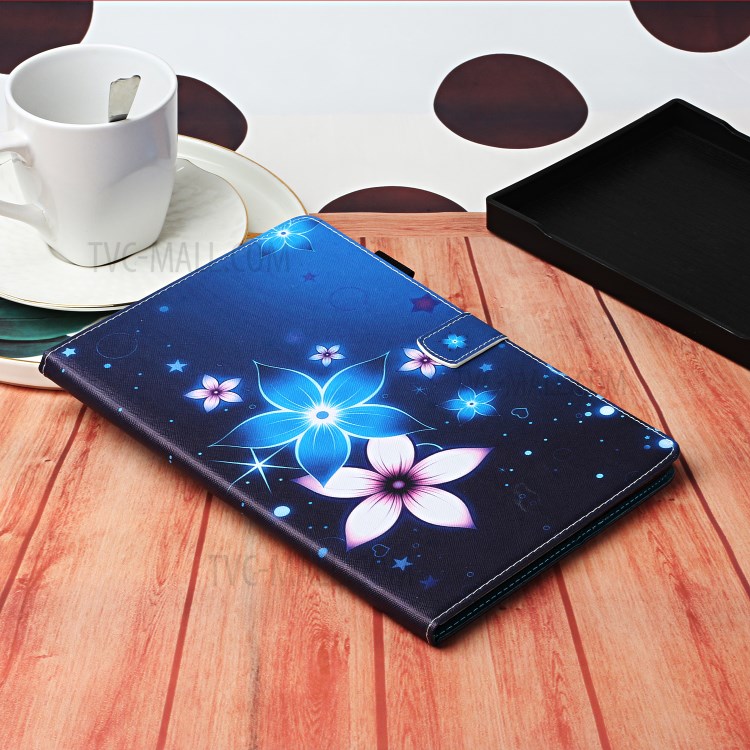 Pattern Printing Leather Card Slots Tablet Cover Case for iPad Mini 1/2/3/4/5 - Flower-7