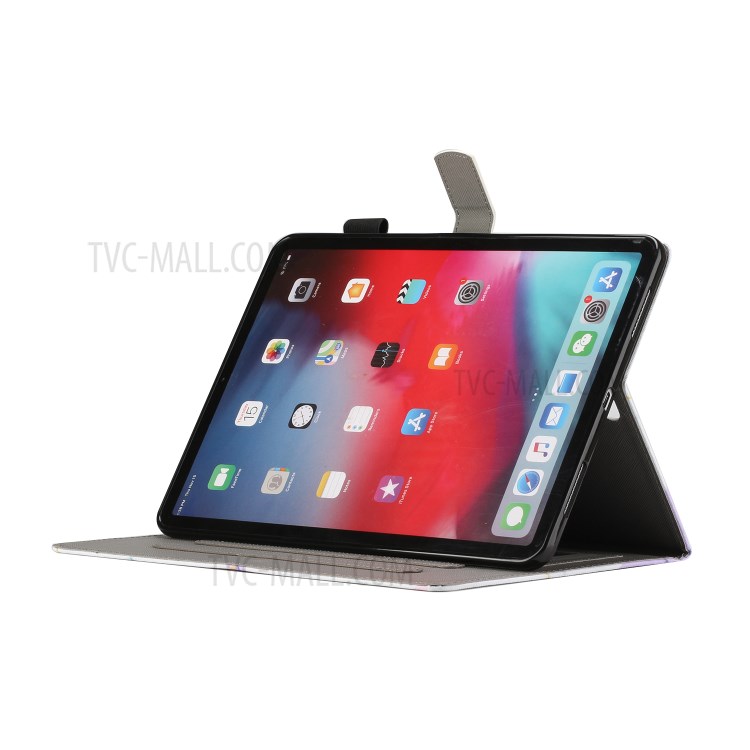 Pattern Printing Cover Leather Stand Card Slots Case for iPad Pro 12.9-inch (2020)/(2018) - Marbling-10