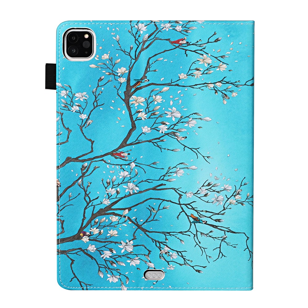 Pattern Printing Leather Card Slots Cover Case for iPad Pro 11-inch (2020)/(2018) - Flower Tree-3