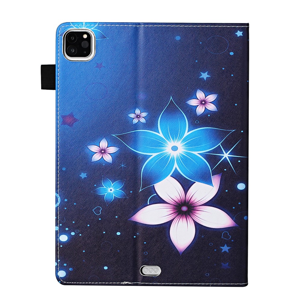 Pattern Printing Leather Card Slots Cover Case for iPad Pro 11-inch (2020)/(2018) - Flower-3