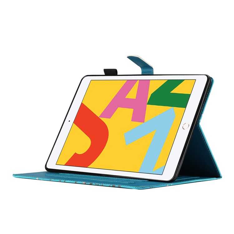 Pattern Printing Protective Leather Stand Card Slots Cover Case for iPad 10.2 (2019)/iPad Pro 10.5-inch (2017) - Flower-10