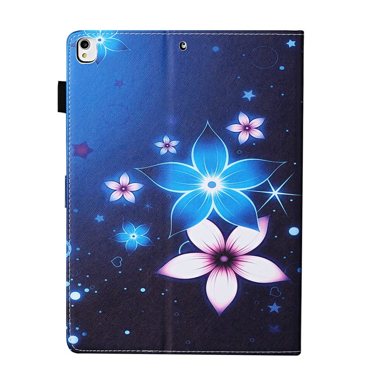 Pattern Printing Protective Leather Stand Card Slots Cover Case for iPad 10.2 (2019)/iPad Pro 10.5-inch (2017) - Flower-3