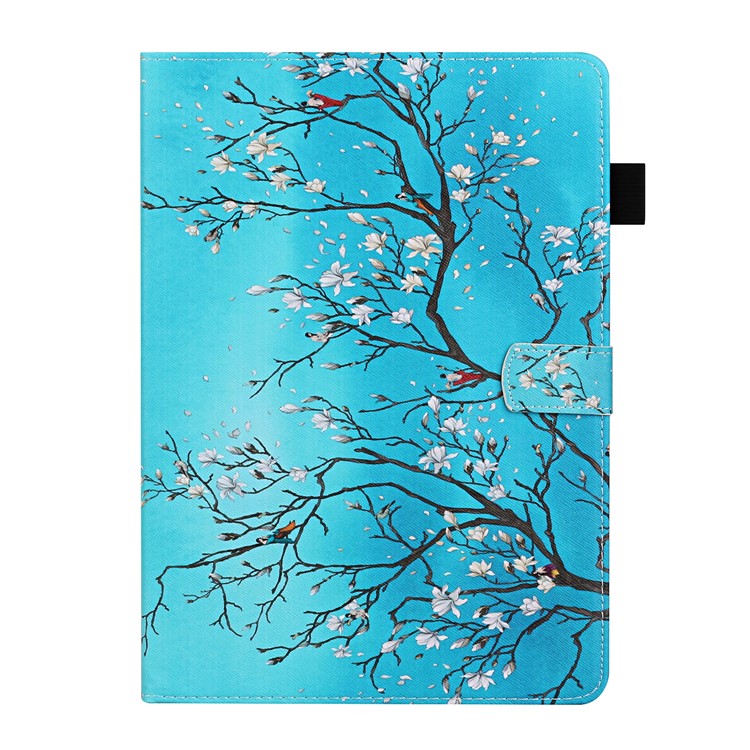 Pattern Printing Protective Leather Stand Card Slots Cover Case for iPad 10.2 (2019)/iPad Pro 10.5-inch (2017) - Flower Tree-2