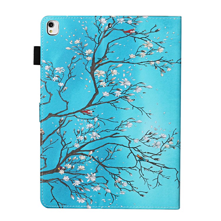 Pattern Printing Protective Leather Stand Card Slots Cover Case for iPad 10.2 (2019)/iPad Pro 10.5-inch (2017) - Flower Tree-3