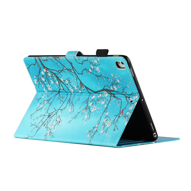 Pattern Printing Protective Leather Stand Card Slots Cover Case for iPad 10.2 (2019)/iPad Pro 10.5-inch (2017) - Flower Tree-4