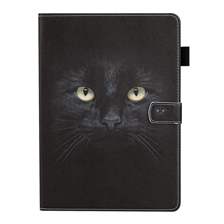 Pattern Printing Protective Leather Stand Card Slots Cover Case for iPad 10.2 (2021)/(2020)/(2019)/iPad Pro 10.5-inch (2017) - Cat Face-2