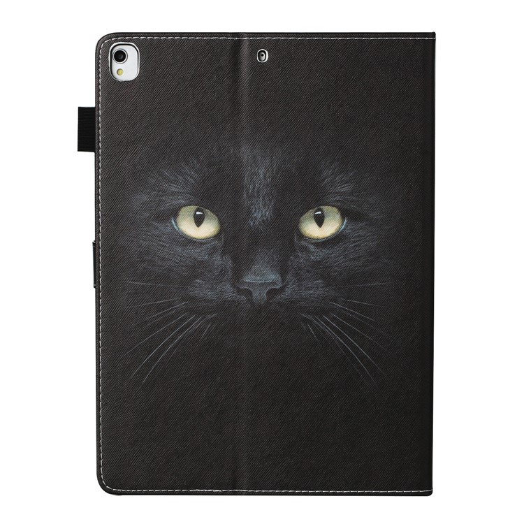 Pattern Printing Protective Leather Stand Card Slots Cover Case for iPad 10.2 (2019)/iPad Pro 10.5-inch (2017) - Cat Face-3