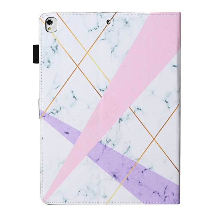 Pattern Printing Protective Leather Stand Card Slots Cover Case for iPad 10.2 (2019)/iPad Pro 10.5-inch (2017) - Pink and Purple-3