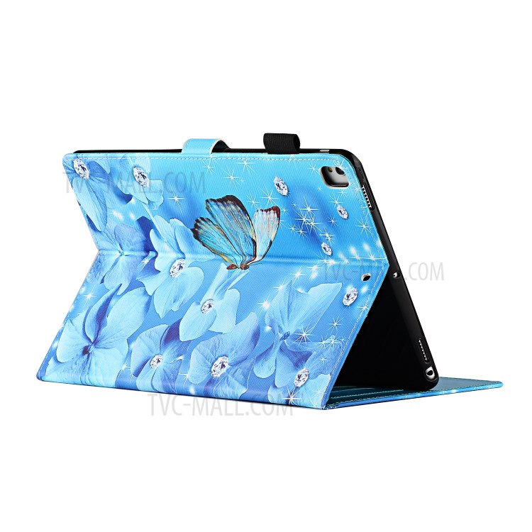 Pattern Printing Protective Leather Stand Card Slots Cover Case for iPad 10.2 (2019)/iPad Pro 10.5-inch (2017) - Butterfly and Flower-4