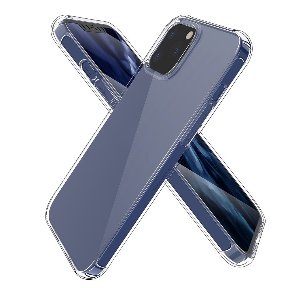 PROJETO LeeU Almofada De Ar À Prova De Choque Tampa Do Telefone TPU Com Jack De Conversão De Voz Para Iphone 12 Pro Máximo De 6,7 Polegadas - Transparente-3