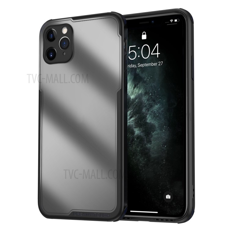 LEEU DESIGN Matte PC +TPU Mobile Phone Cover with Voice Conversion Jack for iPhone 11 Pro 5.8 inch - Black-3