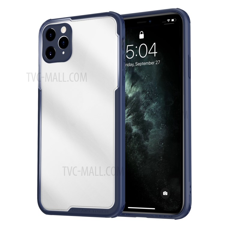 LEEU DESIGN Matte PC +TPU Mobile Phone Cover with Voice Conversion Jack for iPhone 11 Pro 5.8 inch - Blue-3