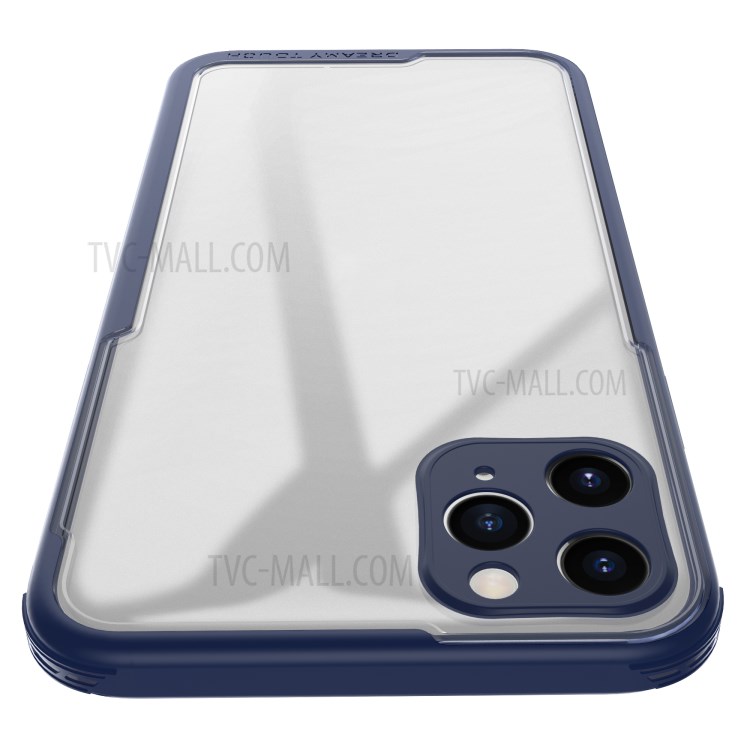 LEEU DESIGN Matte PC +TPU Mobile Phone Cover with Voice Conversion Jack for iPhone 11 Pro 5.8 inch - Blue-5
