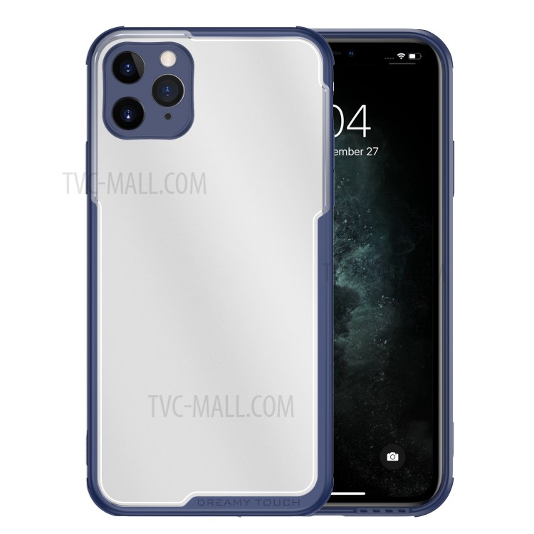 LEEU DESIGN Matte PC +TPU Mobile Phone Cover with Voice Conversion Jack for iPhone 11 Pro 5.8 inch - Blue-8