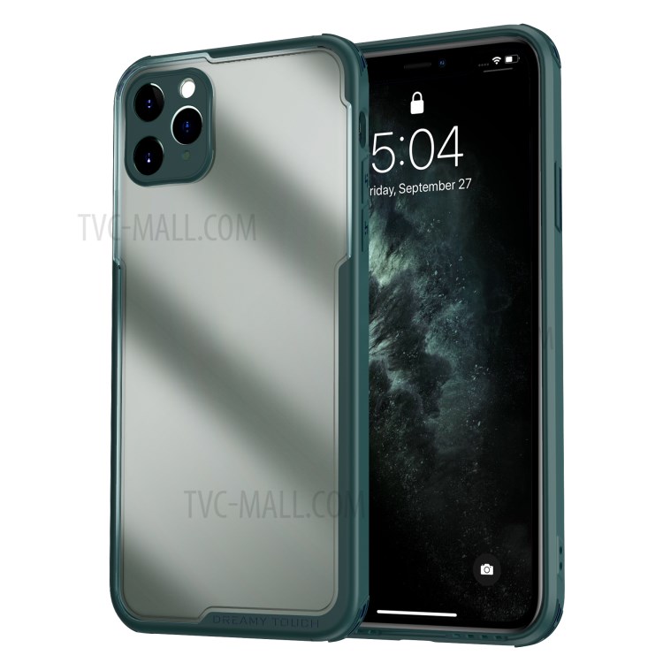 LEEU DESIGN Matte PC +TPU Mobile Phone Cover with Voice Conversion Jack for iPhone 11 Pro 5.8 inch - Green-3