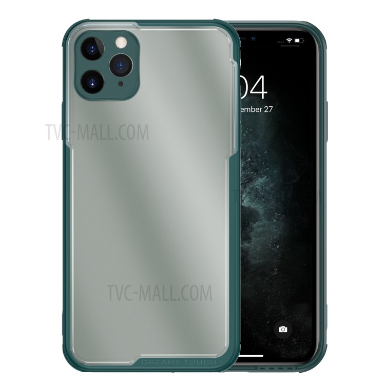 LEEU DESIGN Matte PC +TPU Mobile Phone Cover with Voice Conversion Jack for iPhone 11 Pro 5.8 inch - Green-8
