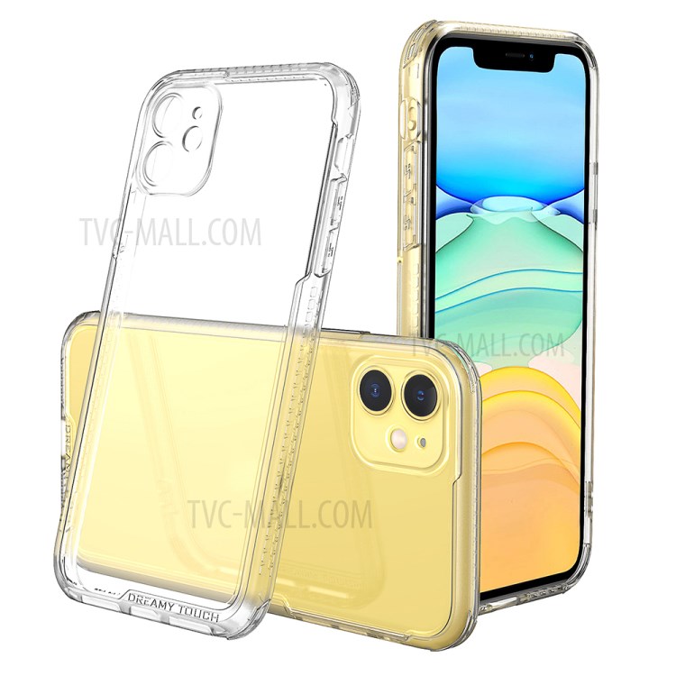 LEEU DESIGN Matte PC +TPU Mobile Phone Cover with Voice Conversion Jack for iPhone 11 6.1-inch - Transparent-1