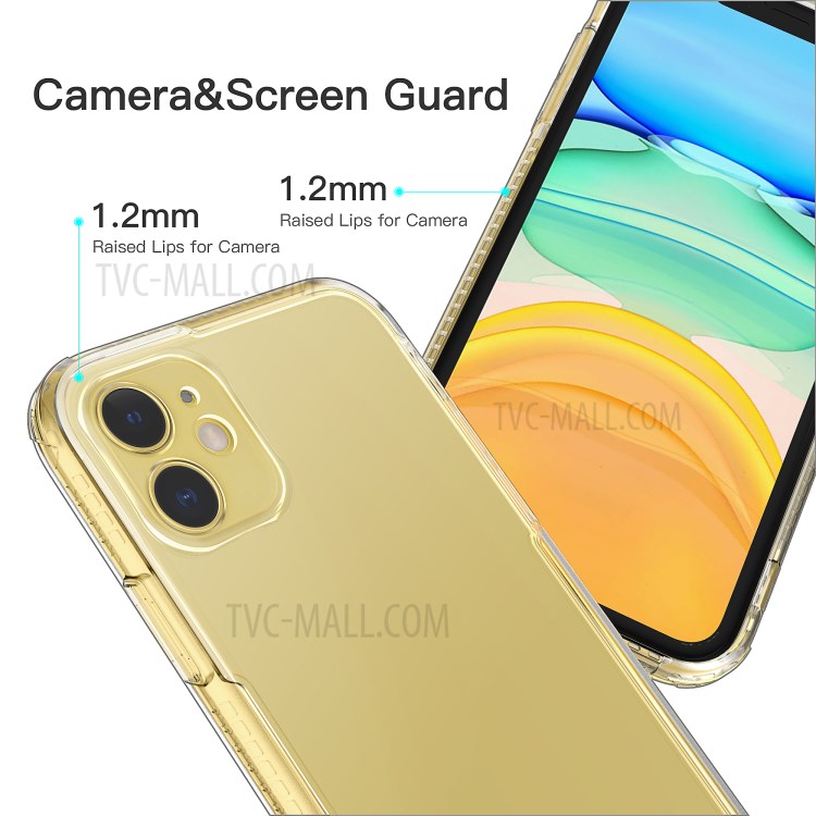 LEEU DESIGN Matte PC +TPU Mobile Phone Cover with Voice Conversion Jack for iPhone 11 6.1-inch - Transparent-2