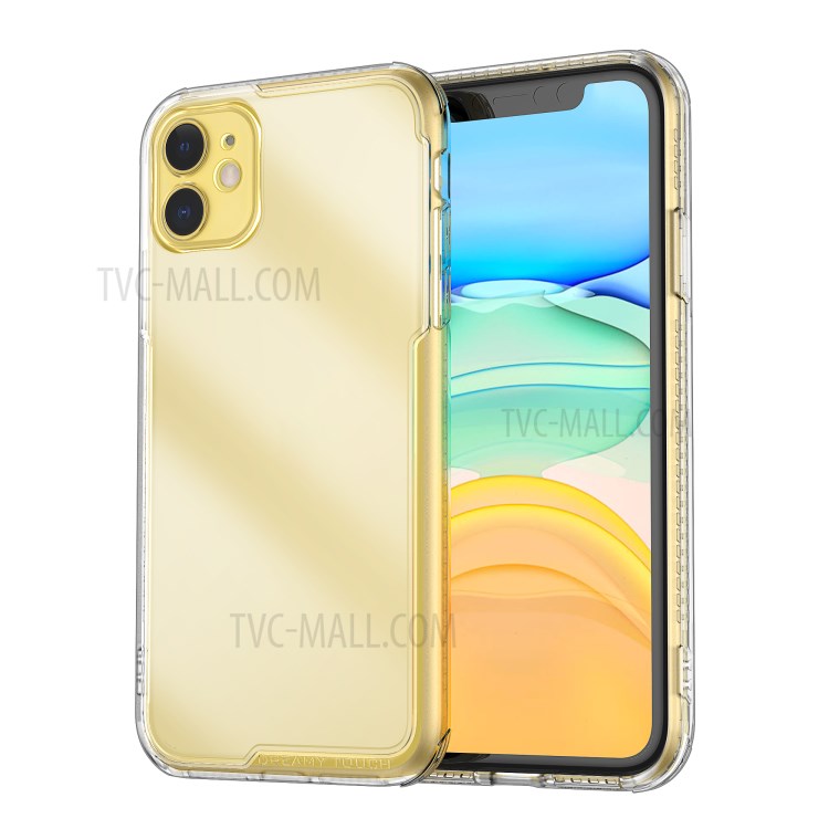 LEEU DESIGN Matte PC +TPU Mobile Phone Cover with Voice Conversion Jack for iPhone 11 6.1-inch - Transparent-3